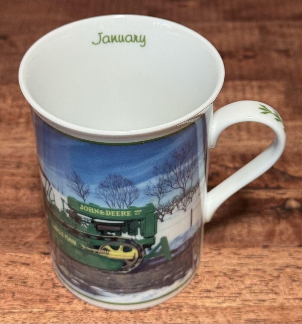 The Danbury Mint John Deere Farm Year JANUARY mug
